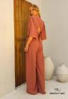 BLUSA CROPPED FEMININA ROSA ENVELHECIDO PERFECT WAY
