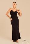 VESTIDO FEMININO MAXI MIDI PRETO PERFECT WAY