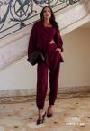 BLAZER BOLSO EMBUTIDO VIVO MANGAS  FEMININO burgundy PERFECT WAY