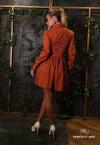 VESTIDO CURTO EVASÊ FEMININO TERRACOTA PERFECT WAY