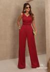 CALÇA FEMININA CORTE RETO burgundy PERFECT WAY
