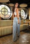 CALÇA FEMININA JEANS COS BAIXO DESTROYED PERFECT WAY