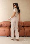 CALÇA CARGO FEMININA BEGE PERFECT WAY