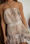 BLUSA FEMININA ESTAMPADA NUDE COM TERRA PERFECT WAY