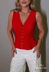 BLUSA FEMININA VERMELHO PERFECT WAY