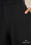 CALÇA CORTE RETO CÓS ALTO FEMININA PRETO PERFECT WAY