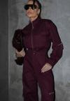 JAQUETA COM BOLSOS UTILITARIO FEMININA burgundy PERFECT WAY
