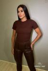 Perfect Way - T-SHIRTS C/ BORDADO INDUSTRIAL CACAU