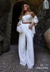 CROPPED FEMININO BORDADO OFF WHITE PERFECT WAY