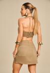 SHORTS SAIA C/ COS DET FEMININO VERDE MUSGO PERFECT WAY