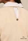 BLUSA CROPPED BORD INDUSTRIAL MALHA TRICO GALOES MANGAS  FEMININO calcario PERFECT WAY