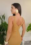 VESTIDO MIDI FEMININO camel PERFECT WAY