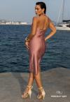 VESTIDO MIDI FEMININO coral PERFECT WAY