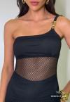 VESTIDO FEMININO LONGO PRETO PERFECT WAY