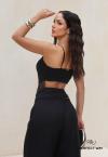 CROPPED FEMININO BORDADO PRETO PERFECT WAY