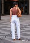 CALÇA CARGO FEMININA OFF WHITE PERFECT WAY
