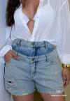 SHORTS FEMININO JEANS DIRTY JEANS PERFECT WAY