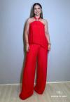 BLUSA FEMININA ASSIMÉTRICA VERMELHO PERFECT WAY