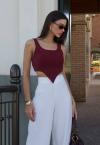 CALÇA PANTALONA FEMININA OFF WHITE PERFECT WAY