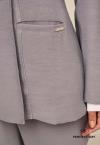 BLAZER  VISCOSE TRANSPASSE C/BOLSO FEMININO CINZA PERFECT WAY