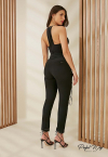 BODY CAVADO DECOTE V PRETO PERFECT WAY