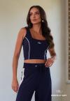 REGATA CROPPED FEMININO AZUL MARINHO PERFECT WAY