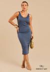 VESTIDO MIDI AZUL PERFECT WAY