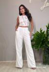 CROPPED BORDADO FEMININO OFF WHITE PERFECT WAY