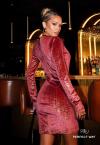 VESTIDO CURTO FEMININO ROSA ENVELHECIDO PERFECT WAY
