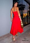 SAIA FEMININA EVAZÊ MAXI MIDI VERMELHO PERFECT WAY