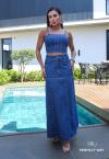 SAIA MAXI MIDI JEANS AZUL JEANS PERFECT WAY