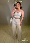 CALÇA PANTALONA FEMININA cru PERFECT WAY