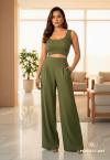 Perfect Way - CALÇA PANTALONA FEMININA verde folha