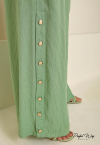 CONJUNTO CROPPED + CALCA PANTALONA verde PERFECT WAY