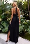 VESTIDO FEMININO  FRENTE UNICA MIDI PRETO PERFECT WAY