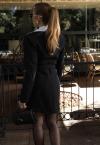 VESTIDO EM CREPE COM CINTO FIVELA METAL ACOMPANHA ECHARPE FEMININO PRETO PERFECT WAY