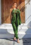 CALÇA FEMININA CORTE RETO VERDE PERFECT WAY