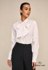 CAMISA  C/ FAIXA LAÇO FEMININA OFF WHITE PERFECT WAY