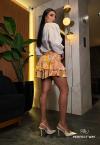 SHORTS-SAIA FEMININO bege c/ verde PERFECT WAY