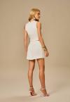 SHORTS SAIA FEMININO OFF WHITE PERFECT WAY