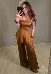 BLUSA FEMININA MASCAVO PERFECT WAY