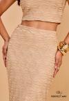 CONJUNTO CROPPED  + SAIA LONGA NUDE PERFECT WAY