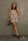 Perfect Way - VESTIDO FEMININO ESTAMPADO NUDE