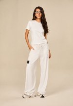 T-SHIRTS TENCEL DET METAL OMBRO OFF WHITE PERFECT WAY