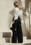 CALÇA WIDE LEG FEMININA PRETO PERFECT WAY
