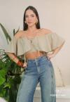 CROPPED  FEMININO CAQUI PERFECT WAY