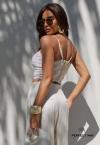 CROPPED FEMININO RENDA CRU PERFECT WAY