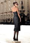 SAIA MIDI COURO SINTETICO (PU) COM FENDA FEMININA PRETO PERFECT WAY