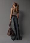 CALÇA COS INTERMEDIARIO  JEANS LAVAGEM WASHED DESTROYED C/ BOLSO FEMININA JEANS DESTROYED PERFECT WAY