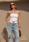 Perfect Way - CROPPED FEMININO S/ ALÇA OFF WHITE